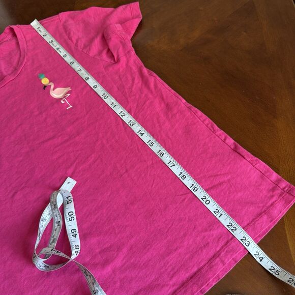J. Crew Factory Women's "Flamingo w Pineapple" Collector's T Shirt Pink Sz L - Picture 8 of 12